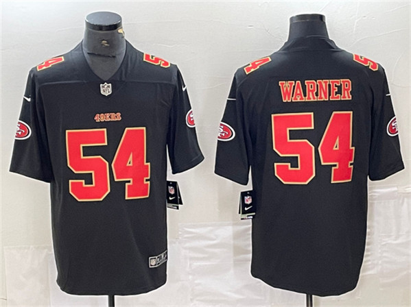 Men's San Francisco 49ers #54 Fred Warner Black Vapor Untouchable Limited Football Stitched Jersey